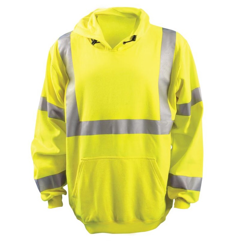 Premium Flame Resistant Pull-Over Hoodie In Yellow Size 2XL